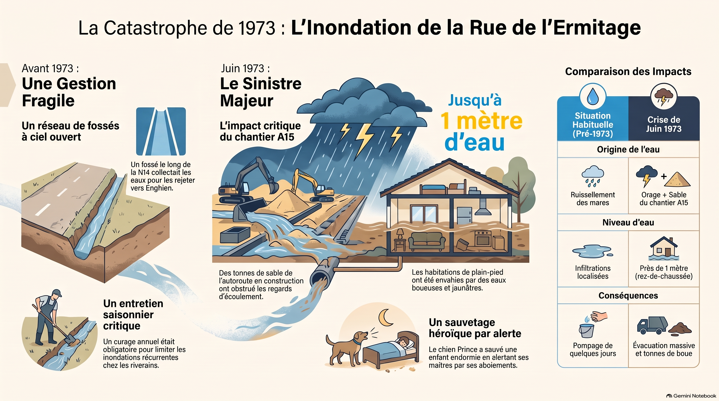 Inondation rue de l Ermitage